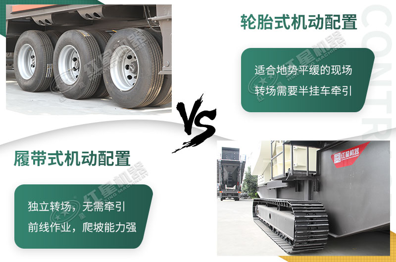 移動山石破碎機(jī)，車載式機(jī)動配置轉(zhuǎn)場不需要拆裝設(shè)備